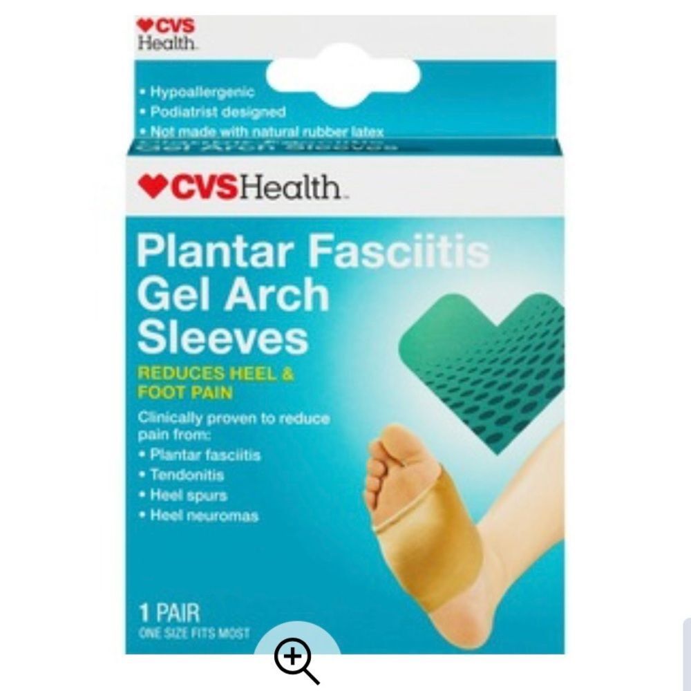 10/$25🦋 CVS Health Plantar Fasciitis Gel Arch Sleeve - 1 Pair